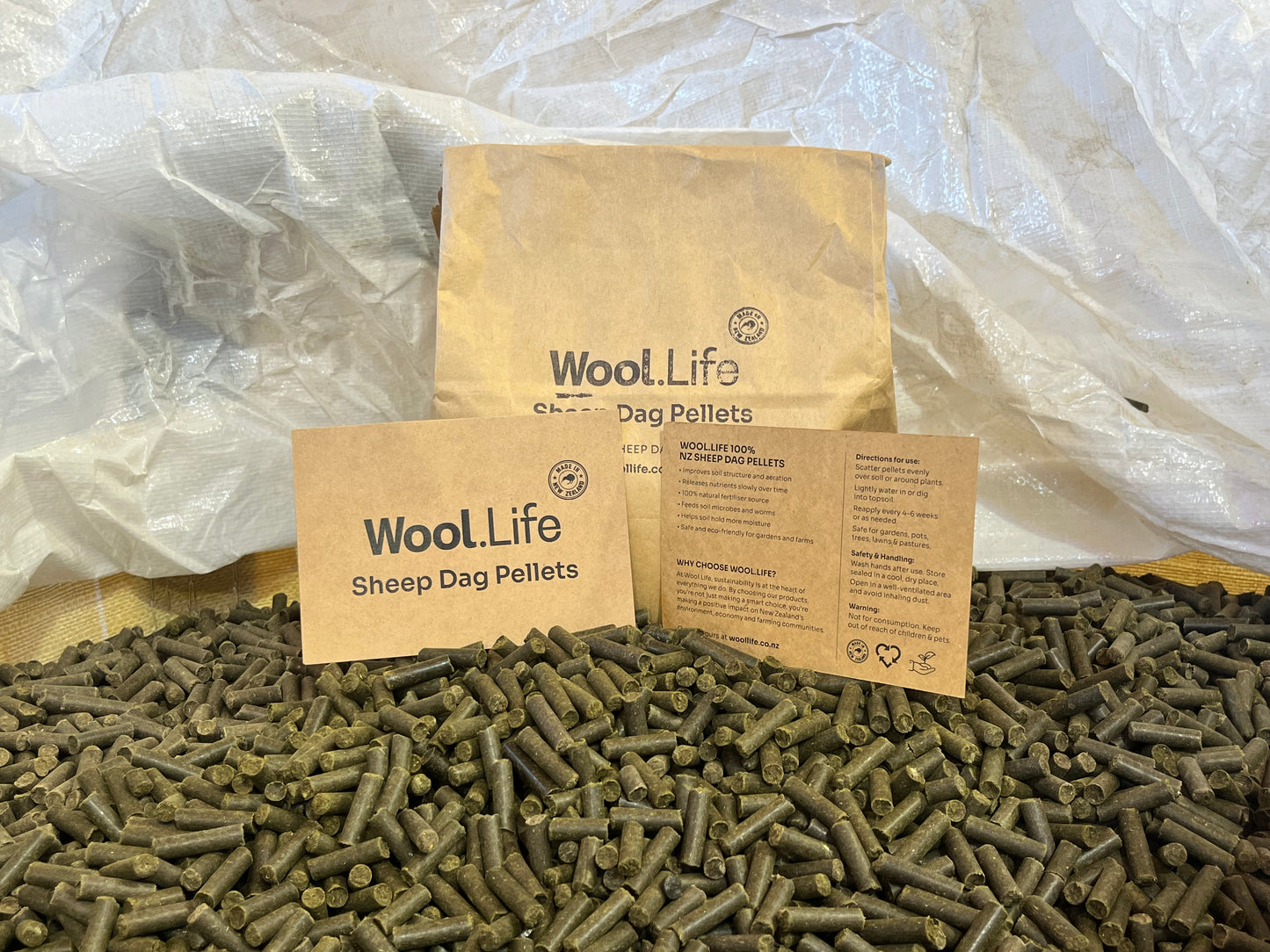 Wool.Life Sheep Dag Pellets — 100% NZ Natural Fertiliser