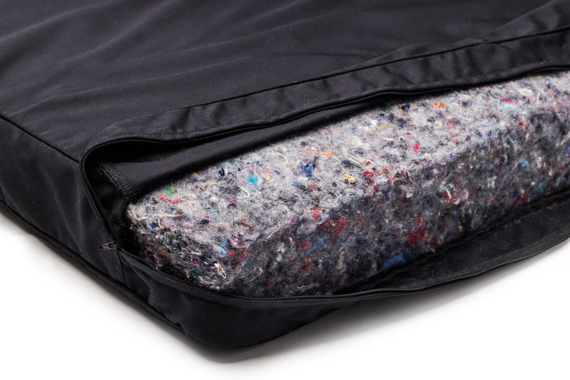 Inside the Wool.Life Pet - Dog Bed Crafted in New Zealand from 80% recycled wool-rich textiles
